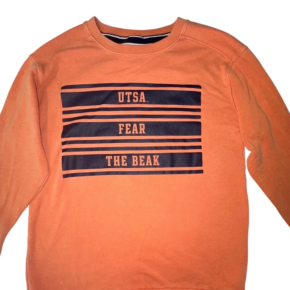 Pink Victoria's Secret UTSA Fear the Beak Orange Sweatshirt Women's Oversized XS - Picture 3 of 7